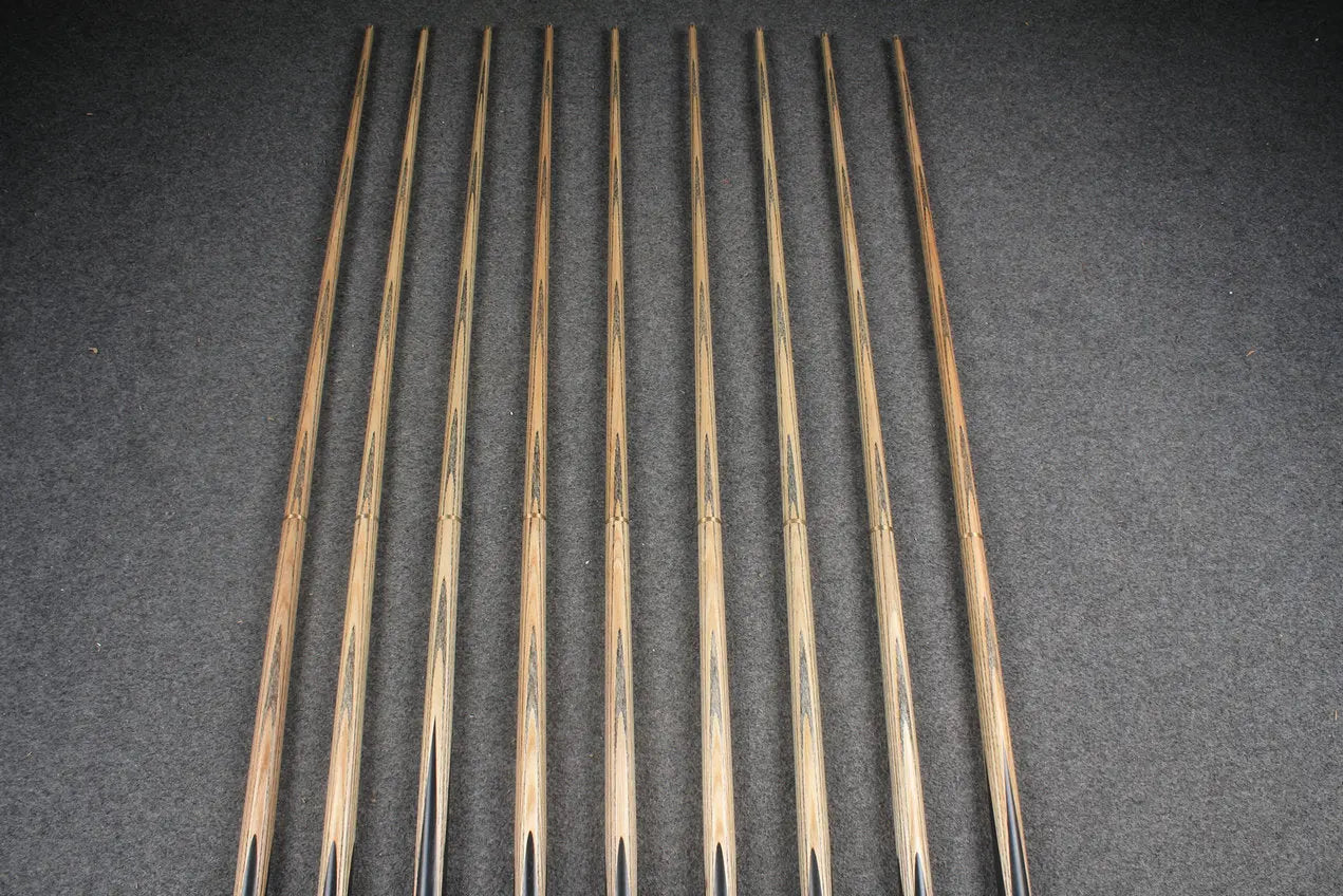 CHEVRONS+ 1/2 ash chinese 8 ball pool cue #1593-#1601