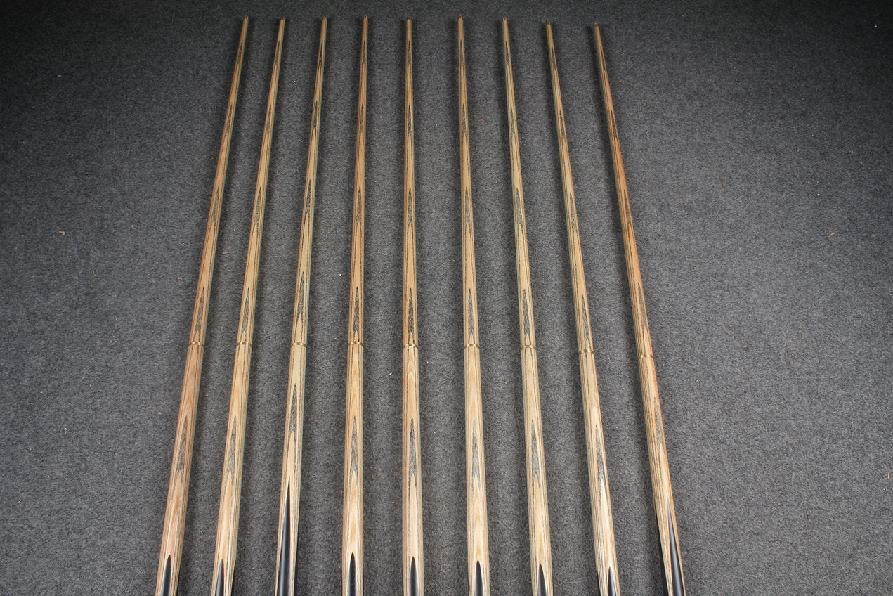CHEVRONS+ 1/2 ash chinese 8 ball pool cue #1593-#1601