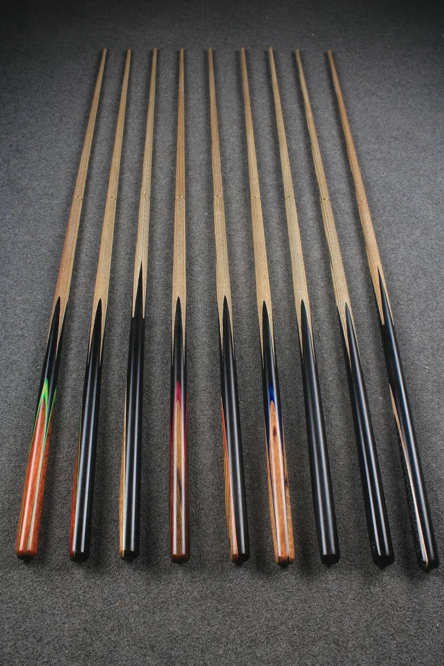 CHEVRONS+ 1/2 ash chinese 8 ball pool cue #1593-#1601