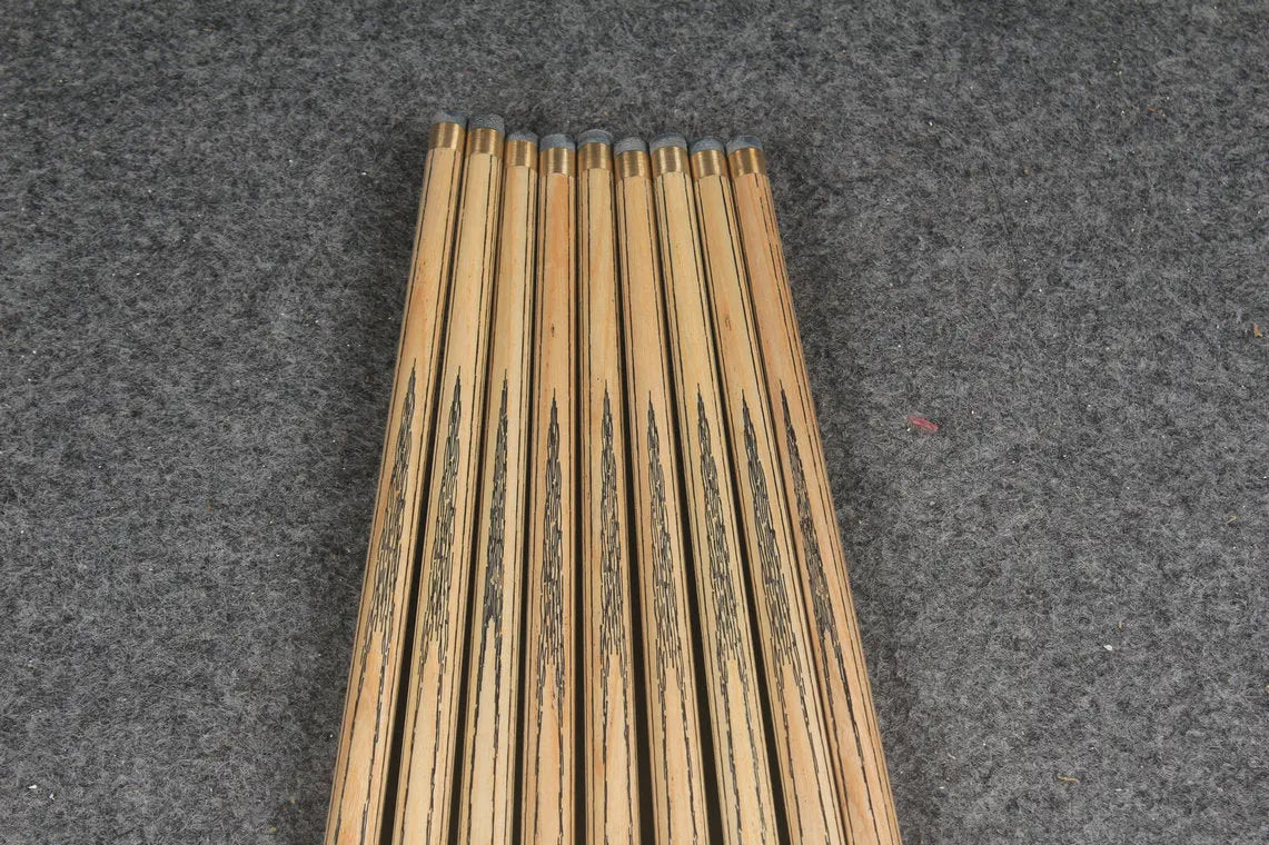 CHEVRONS+ 1/2 ash chinese 8 ball pool cue #1593-#1601