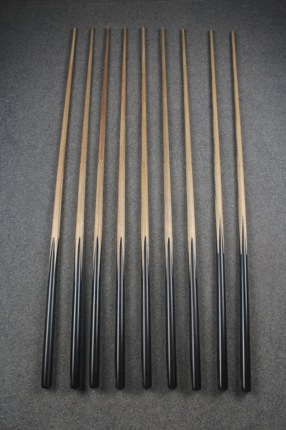 CHEVRONS+ WOODS 1/2 handmade ash snooker / pool cue #1602#1610
