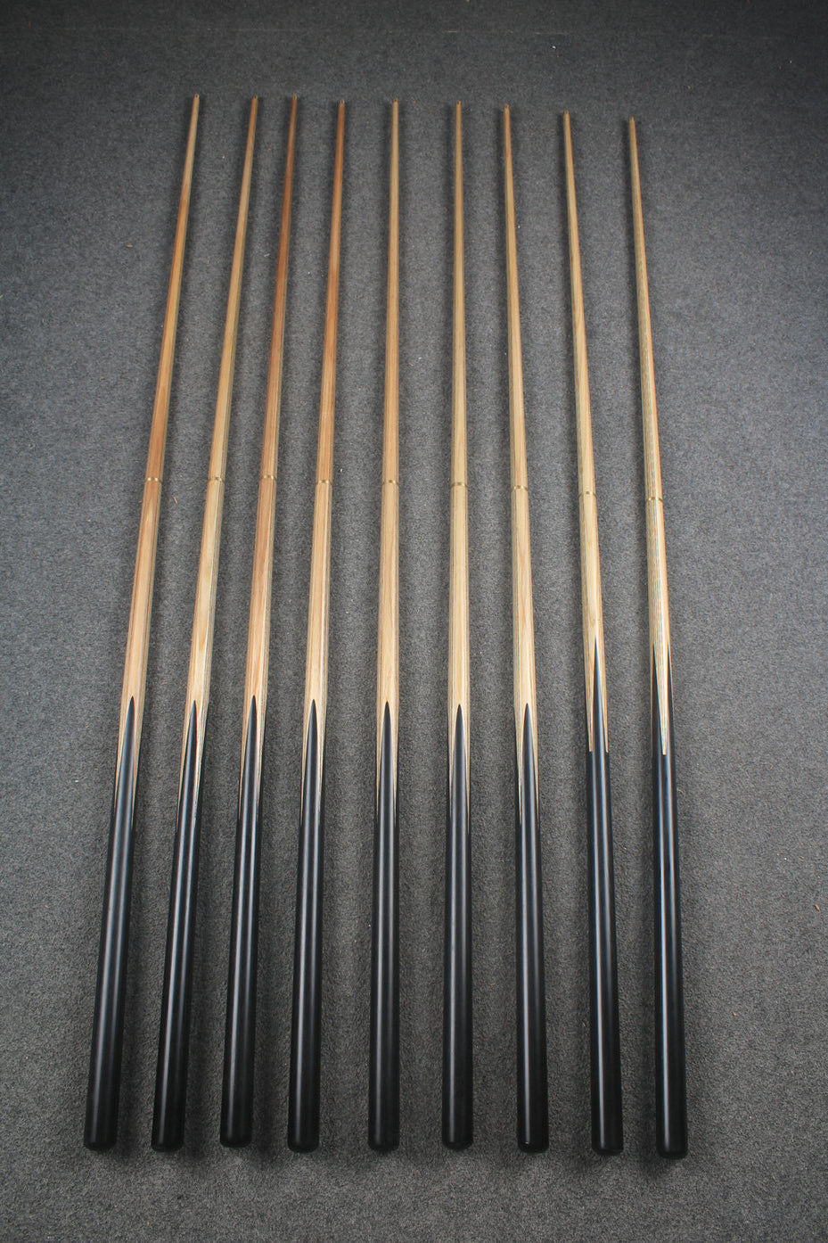 CHEVRONS+ WOODS 1/2 handmade ash snooker / pool cue #1602#1610