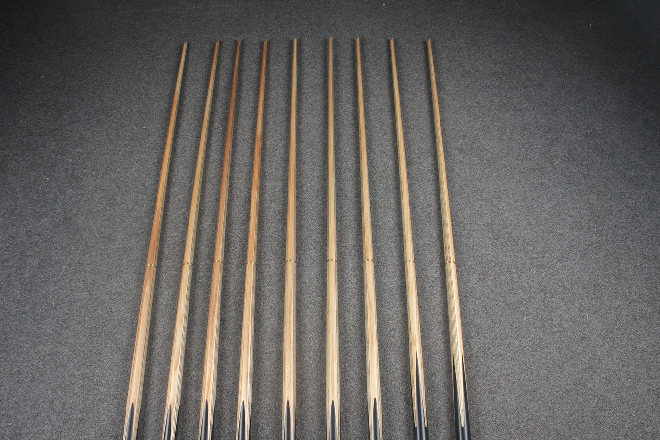 CHEVRONS+ WOODS 1/2 handmade ash snooker / pool cue #1602#1610