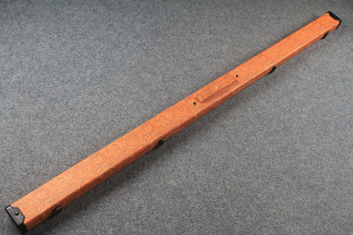 1 piece  leather snooker cue case with 2 slots