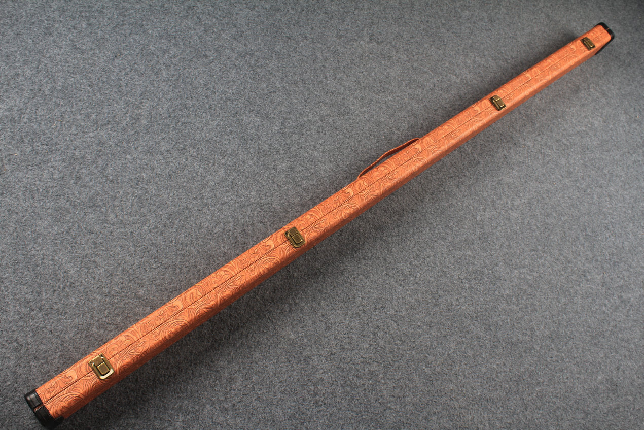 1 piece  leather snooker cue case with 2 slots