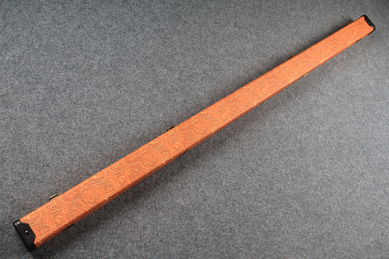 1 piece  leather snooker cue case with 2 slots