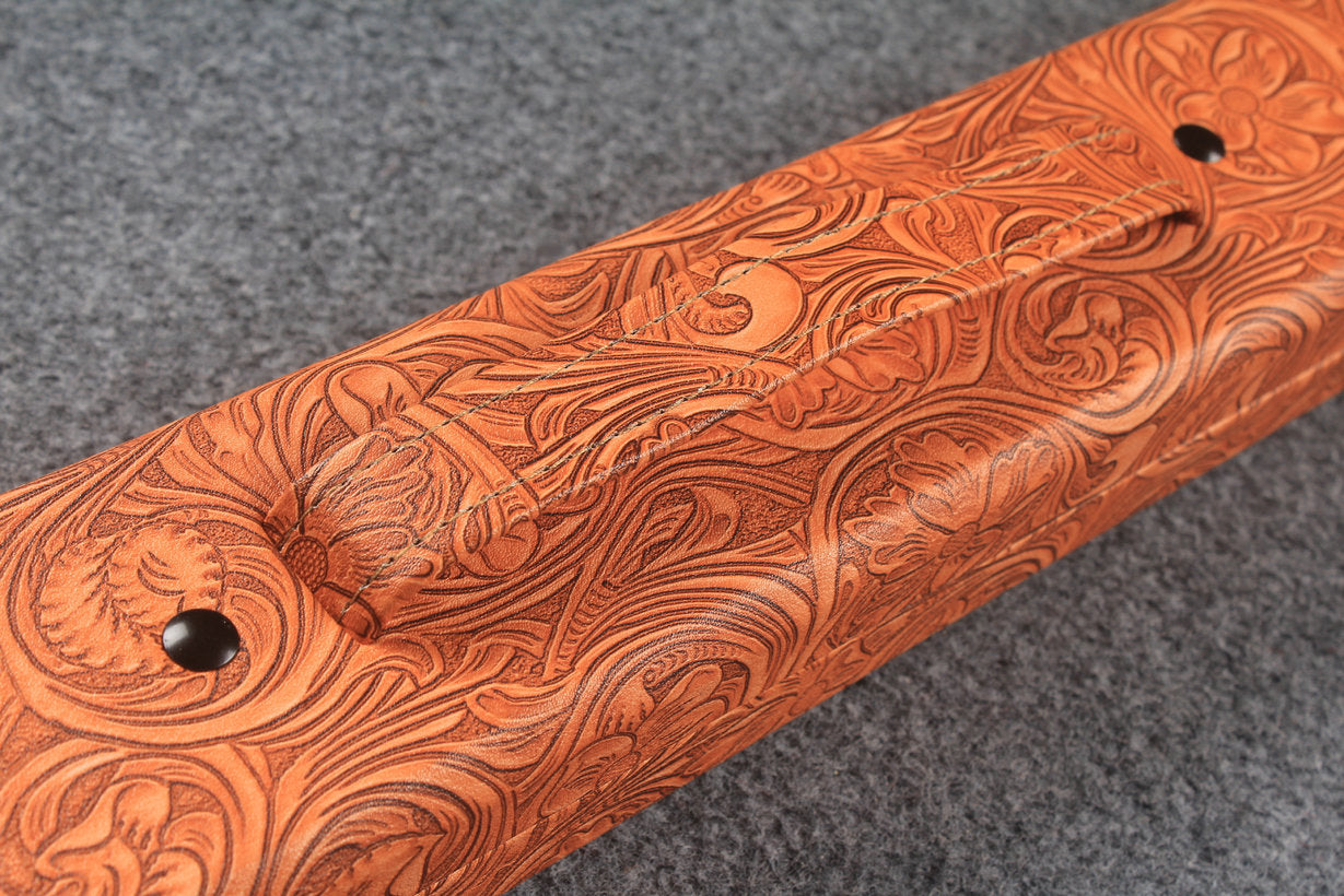 1 piece  leather snooker cue case with 2 slots