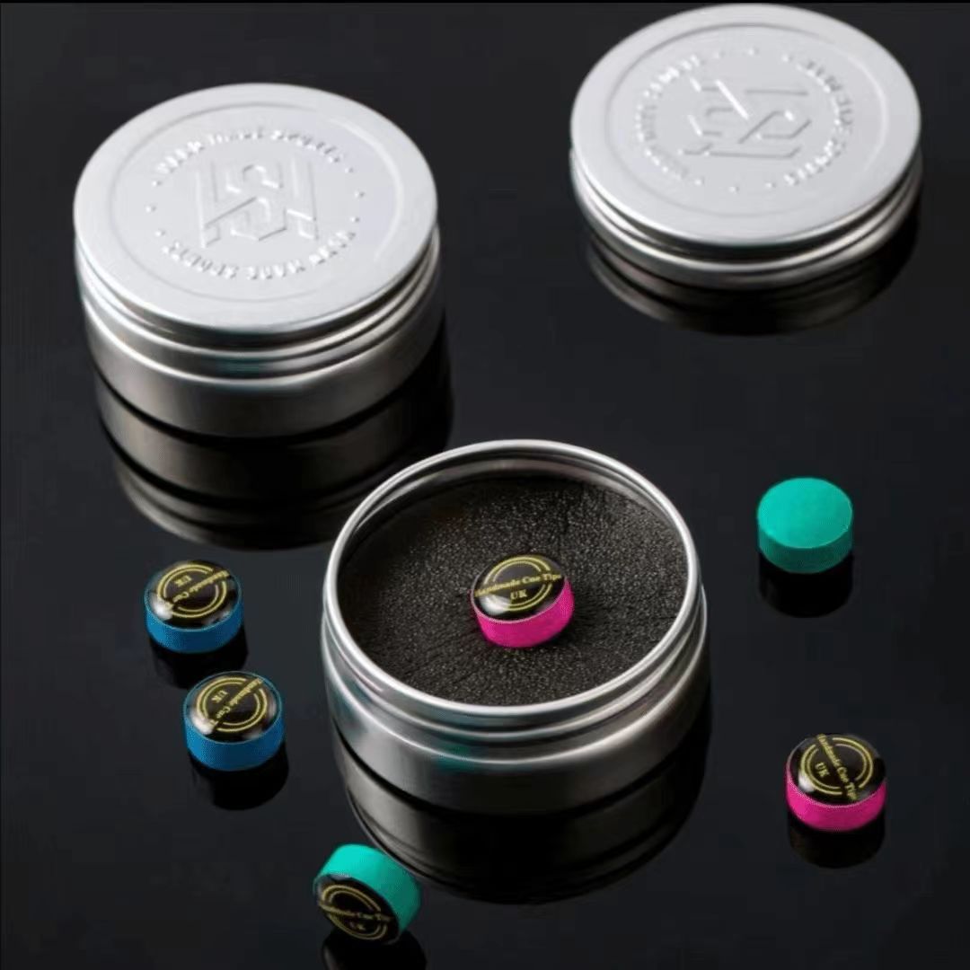 11mm Handcrafted Snooker Cue Tip - Premium British Leather for Pro Small Tip Cues