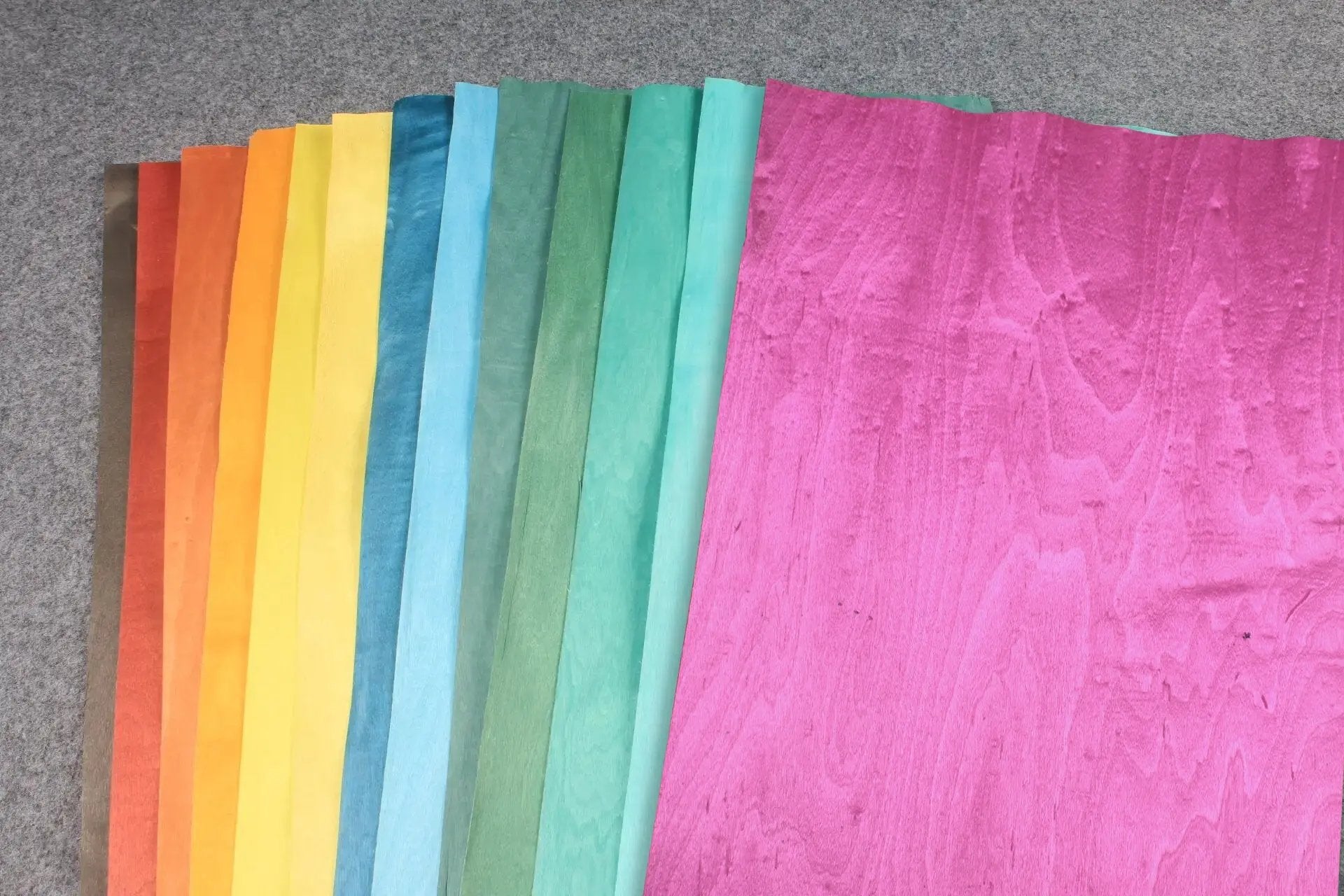 various colored veneers for cue making