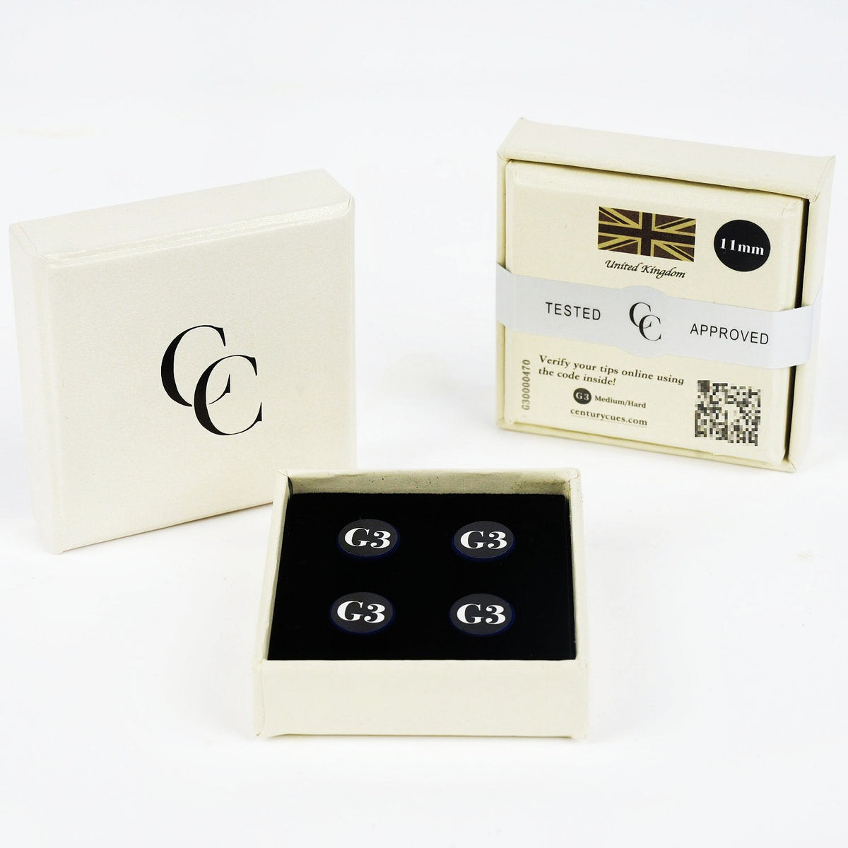 Premium Grade A+ 11mm Snooker Cue Tip (G2/G3/G4 Hardness Options)