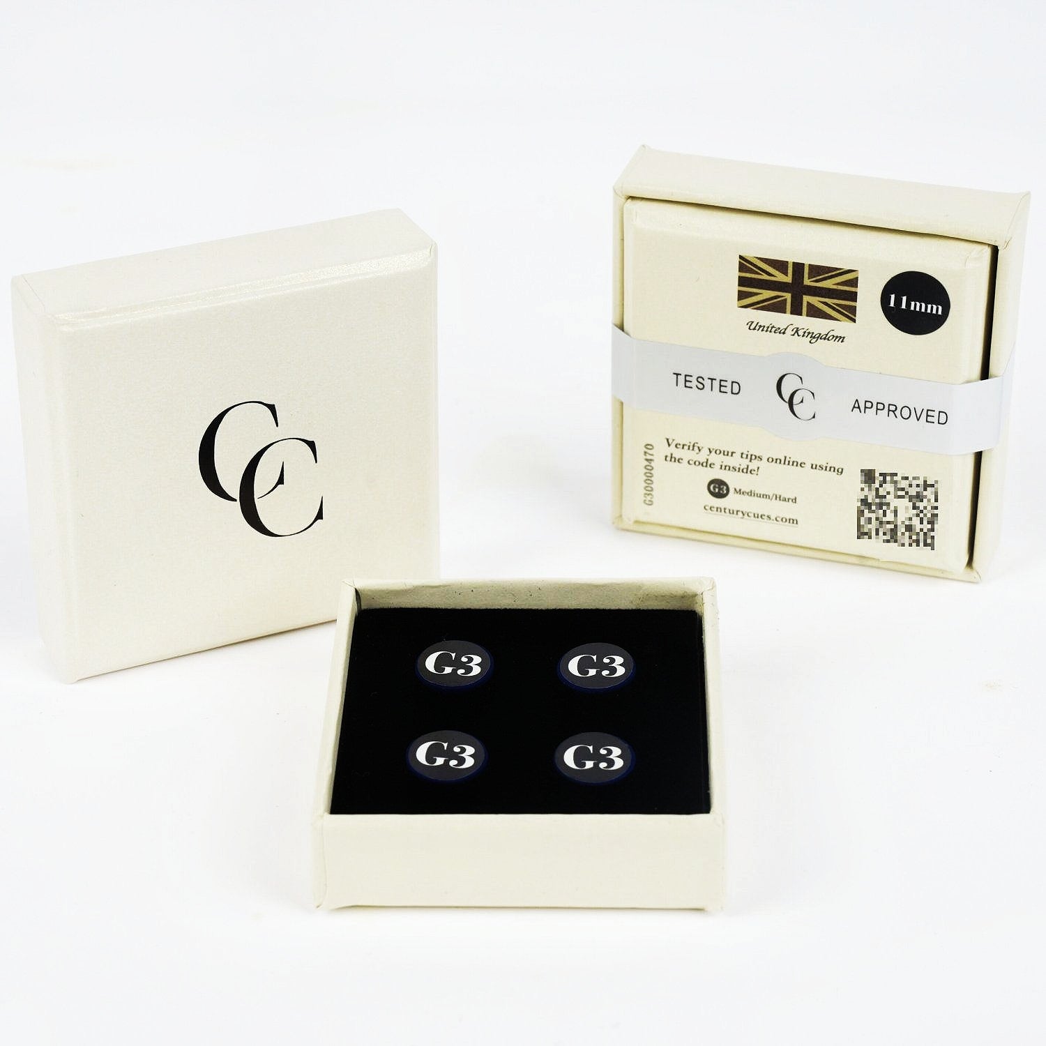 Premium Grade A+ 11mm Snooker Cue Tip (G2/G3/G4 Hardness Options)