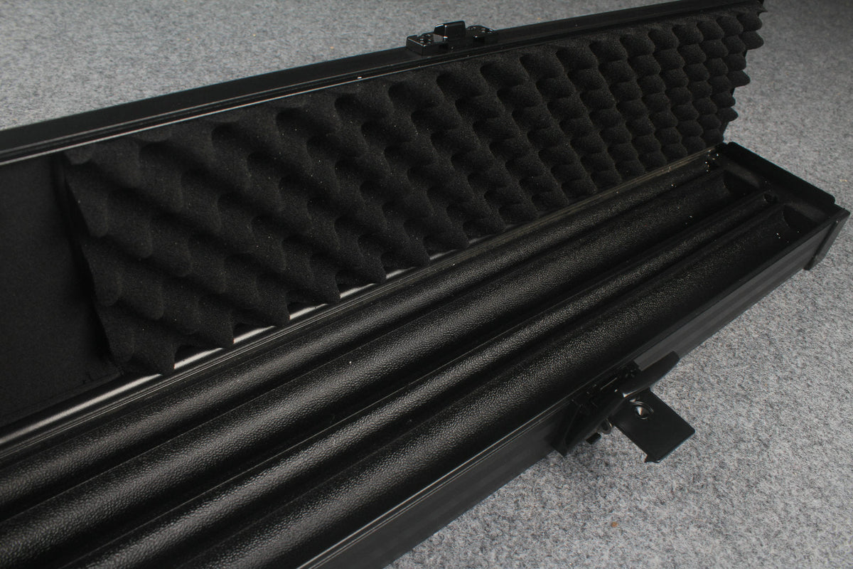 Professional Aluminum Lockable Cue Case - 4 Cue Capacity with Secure Storage WOODS CUES