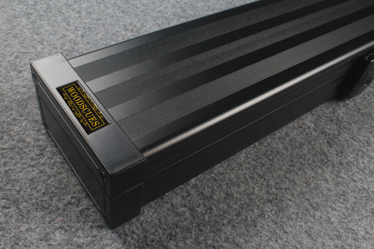 Professional Aluminum Lockable Cue Case - 4 Cue Capacity with Secure Storage WOODS CUES