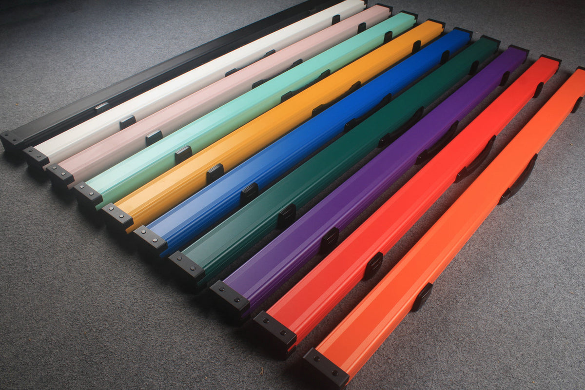 one piece aluminium lockable cue case – 2 Slots（chalk area inside）