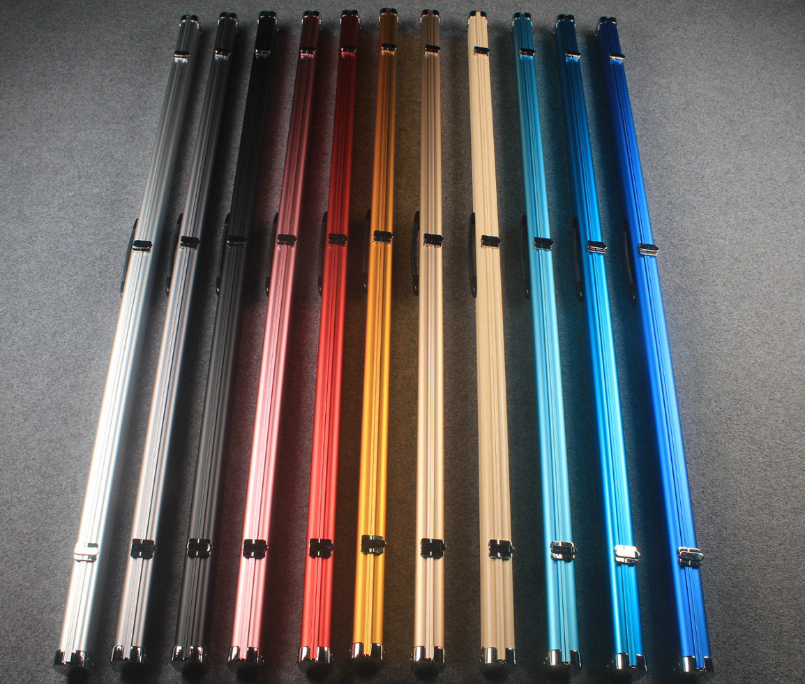1 piece deluex slimline aluminium case with 2 slots WOODS CUES