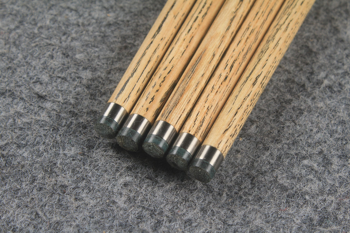 westland 1 piece ash english pool cues 8.5 mm titanium ferrule WOODS CUES