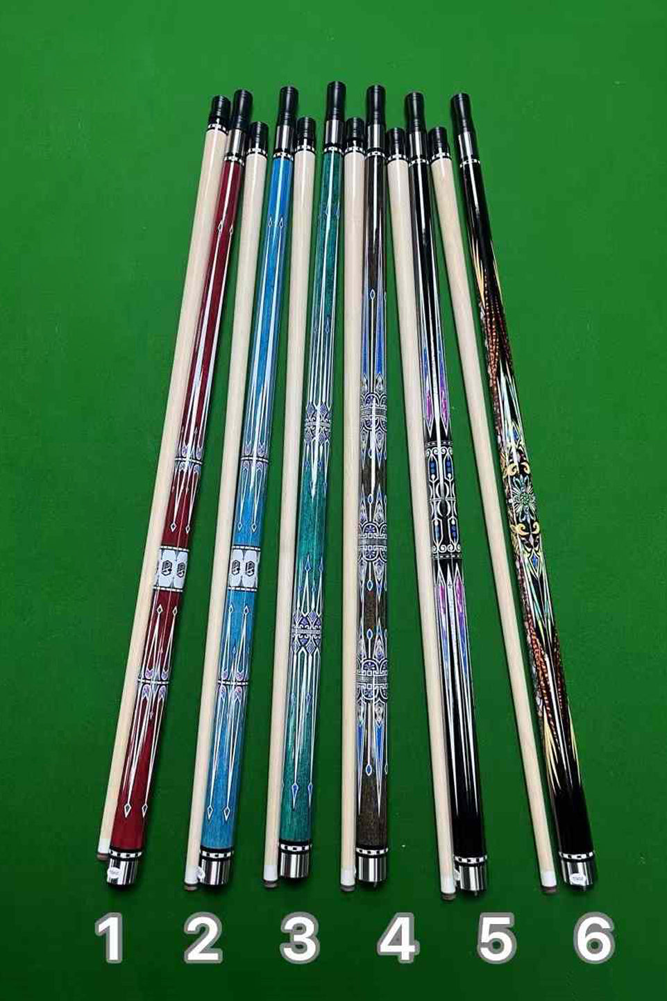 maple shaft billiards cues pool cues stick