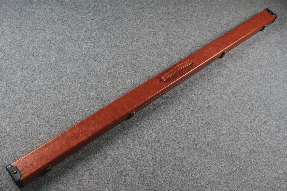 1 piece  leather snooker cue case with 2 slots