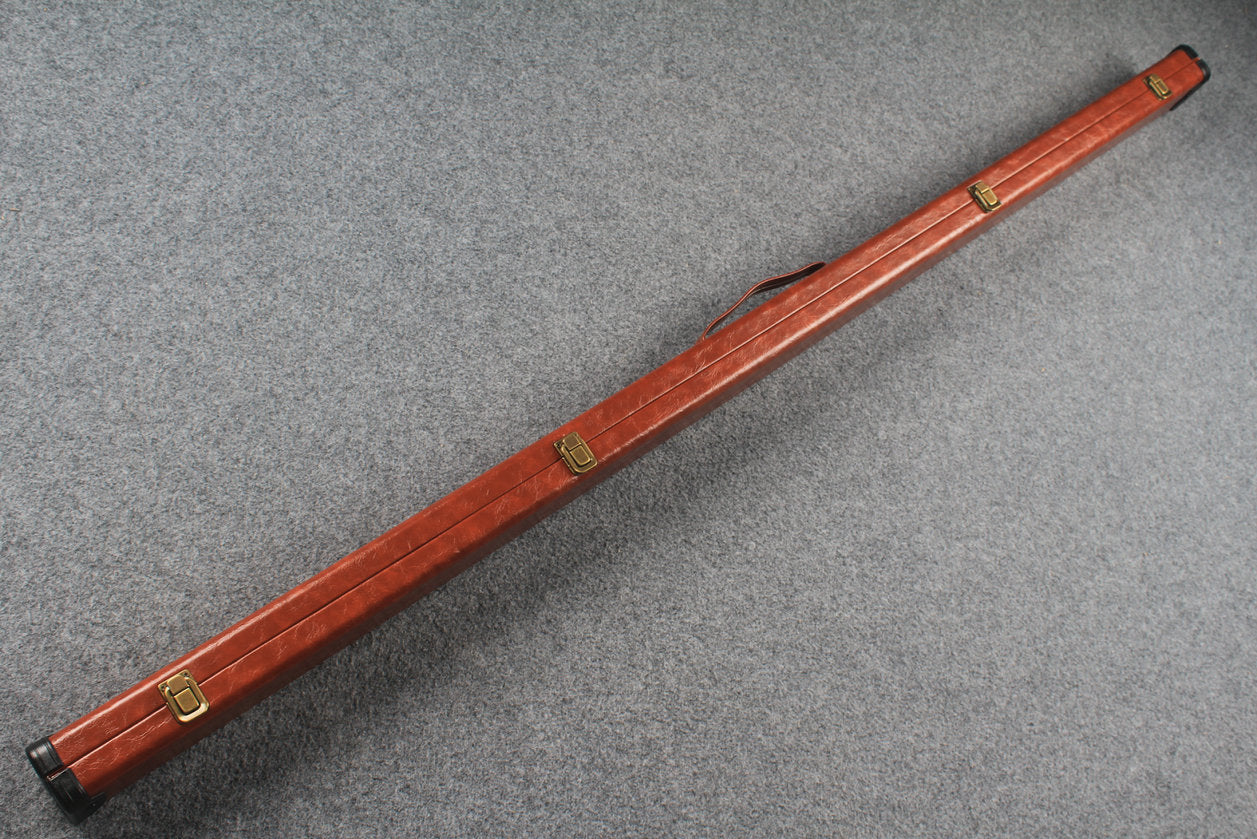 1 piece  leather snooker cue case with 2 slots