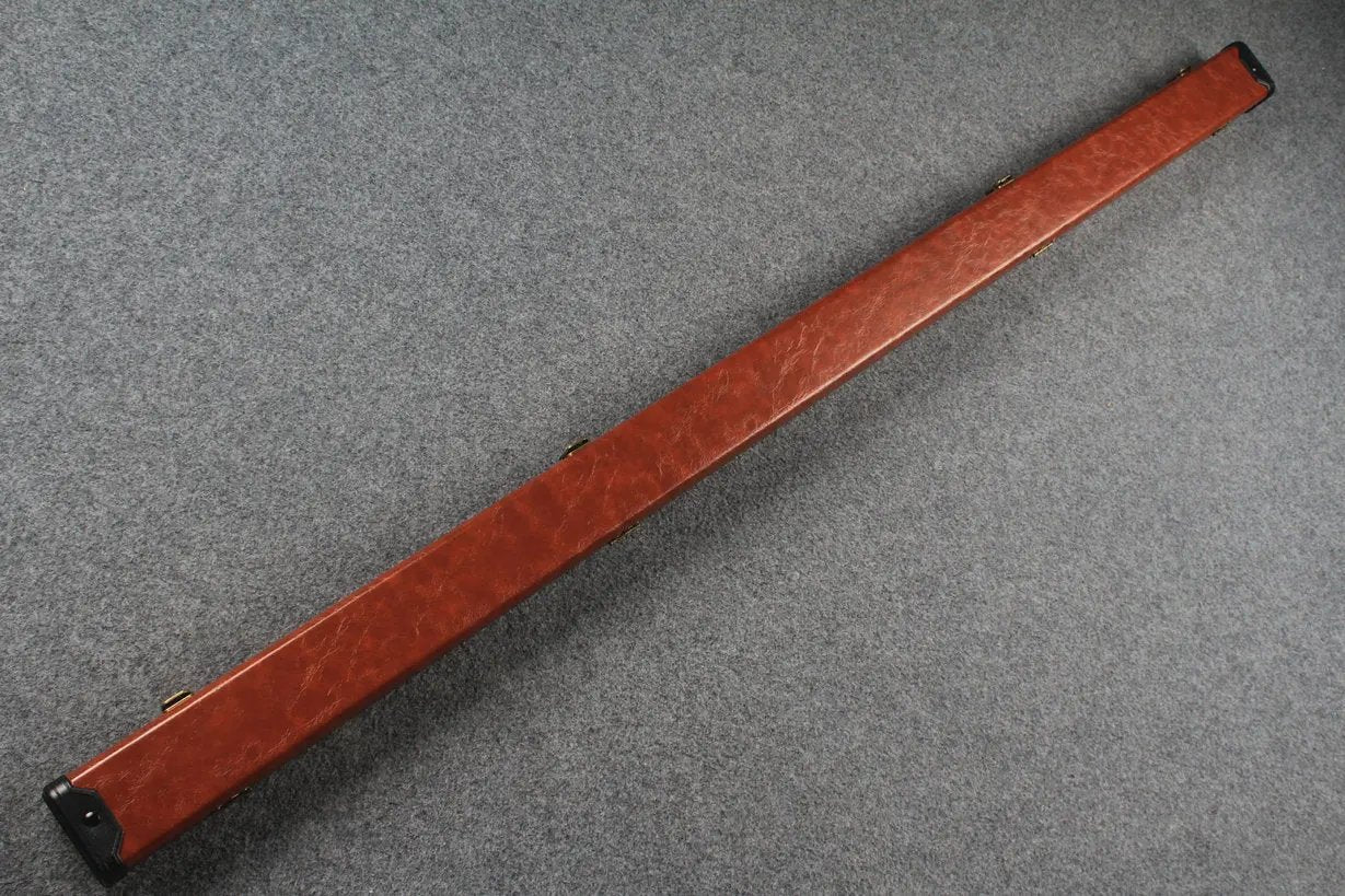 1 piece  leather snooker cue case with 2 slots WOODS CUES