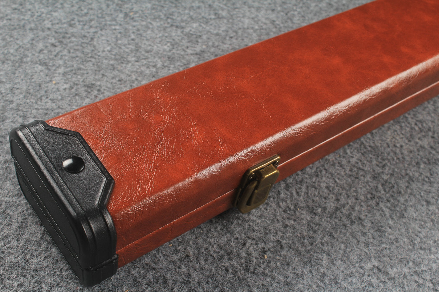 1 piece  leather snooker cue case with 2 slots