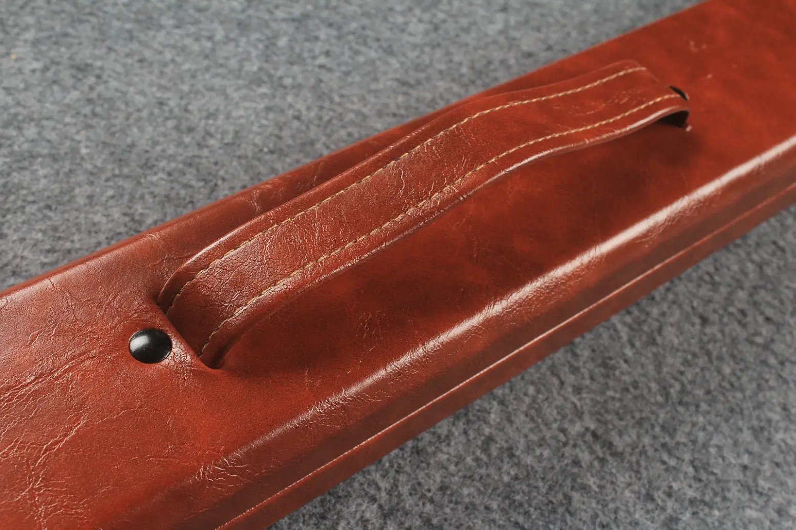 1 piece  leather snooker cue case with 2 slots WOODS CUES