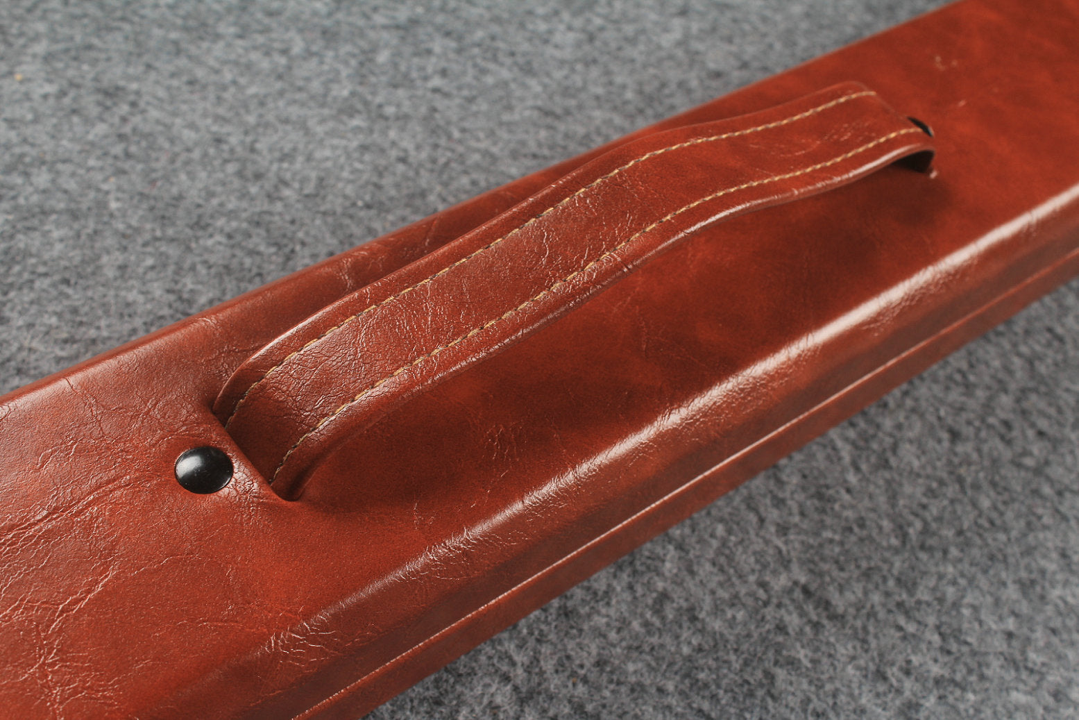 1 piece  leather snooker cue case with 2 slots