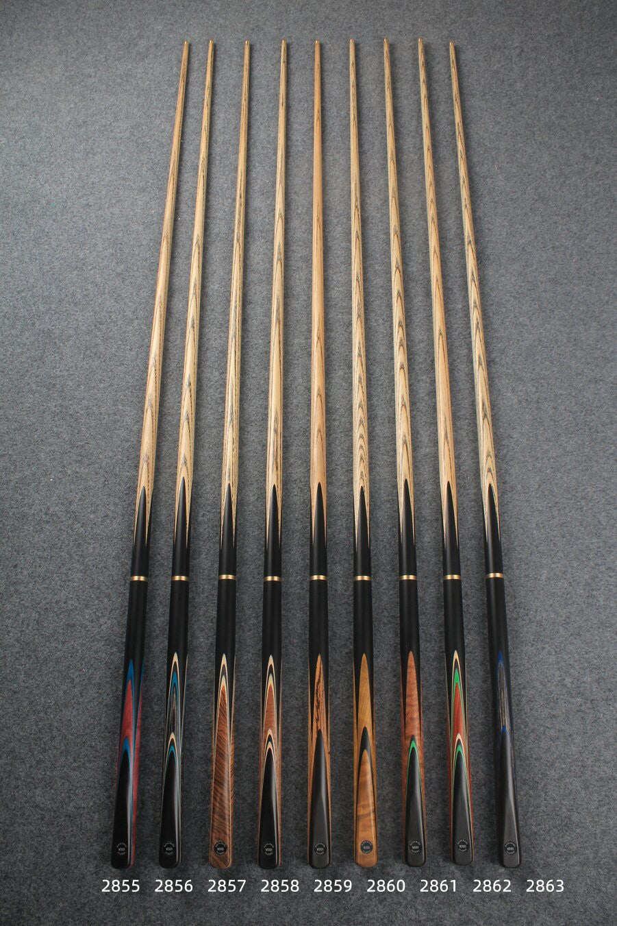 3/4 handmade ash 58" snooker / pool cue #2855-2863