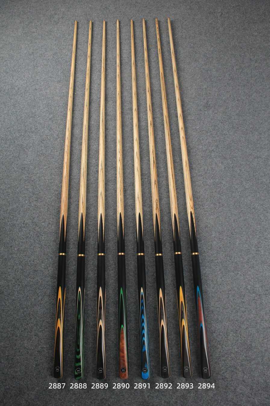 3/4 handmade ash 57" snooker / pool cue #2887-2894