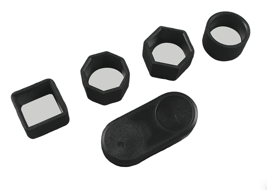 H18 Chalk Sleeve 4-Piece Set & Silent Elastic Chalk Clip – Black WOODS CUES