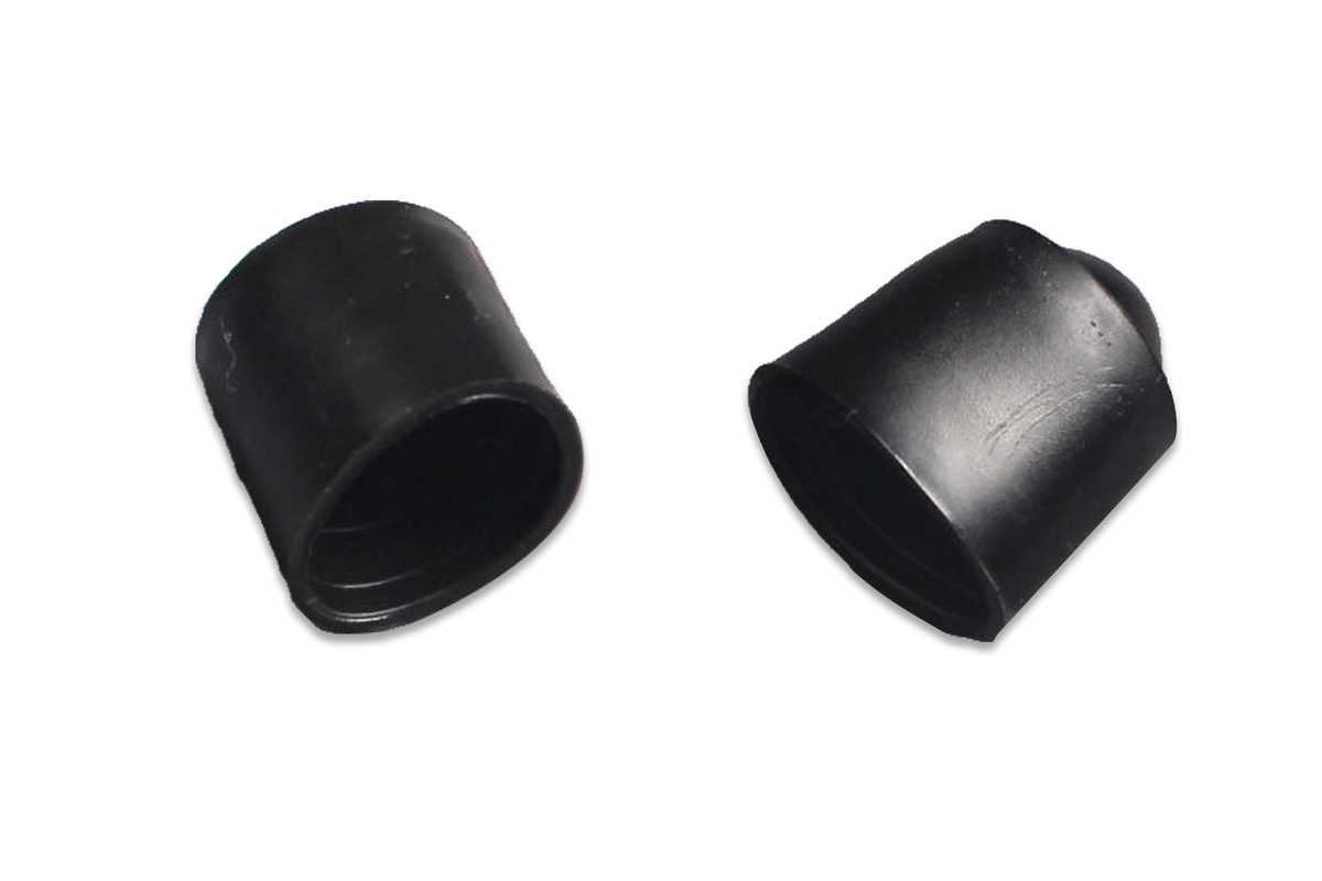 2 pc rubber bumper for snooker cue butt, black
