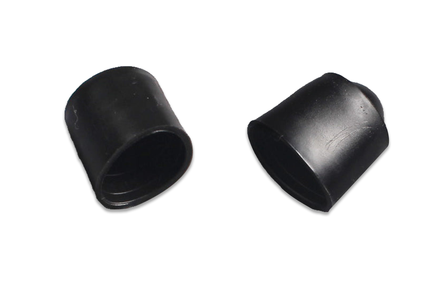 2 pc rubber bumper for snooker cue butt, black