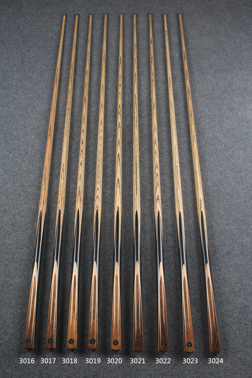 woods 1 piece handmade ash snooker/pool cue ronnie o'sullivan replica splicing 58 inch
