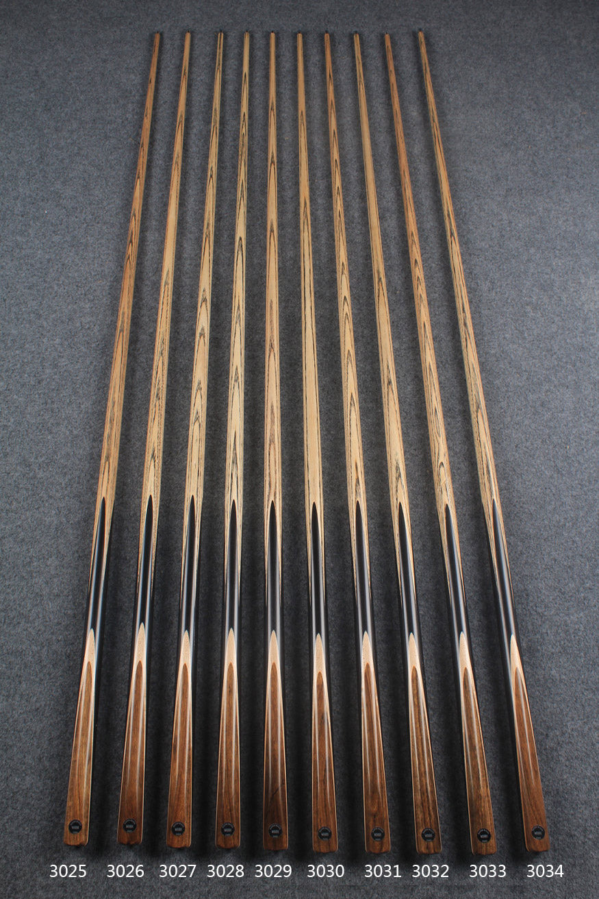 woods 1 piece handmade ash snooker/pool cue ronnie o'sullivan replica splicing 58 inch