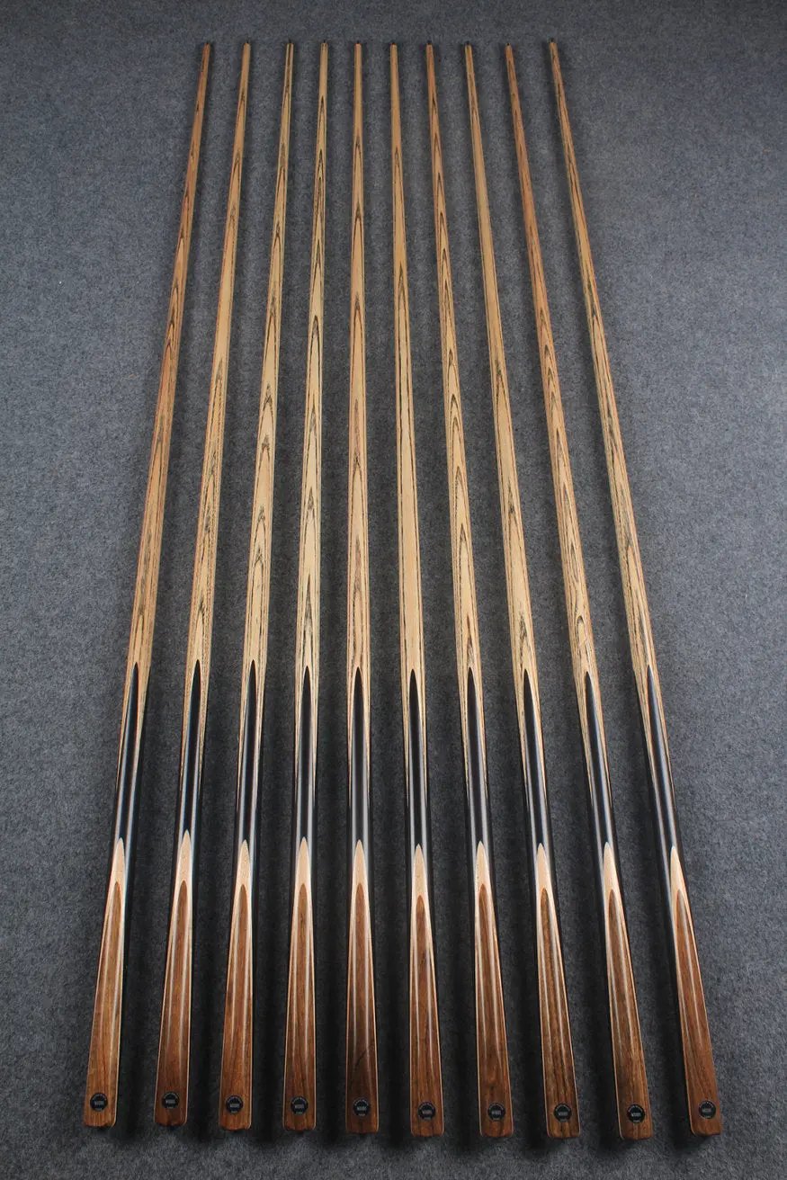 woods 1 piece handmade ash snooker/pool cue ronnie o'sullivan replica splicing 58 inch WOODS CUES