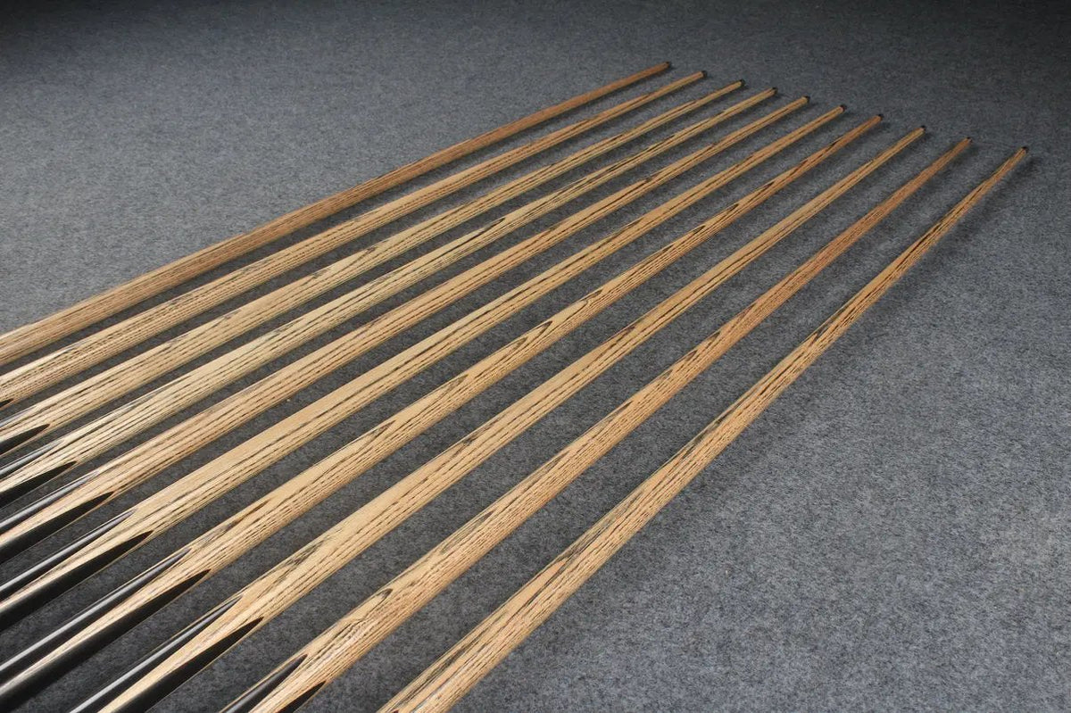 woods 1 piece handmade ash snooker/pool cue ronnie o'sullivan replica splicing 58 inch WOODS CUES