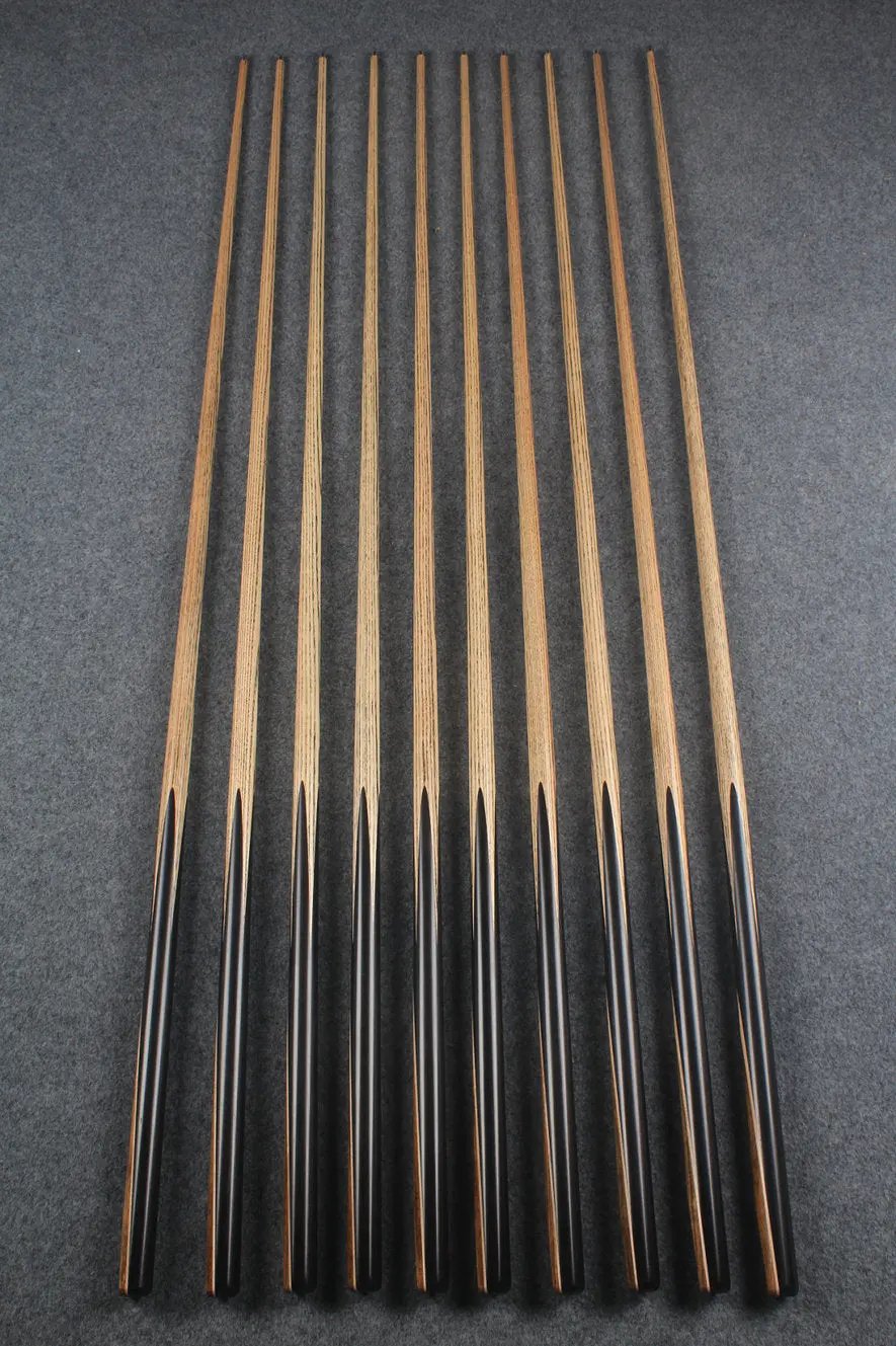 woods 1 piece handmade ash snooker/pool cue ronnie o'sullivan replica splicing 58 inch WOODS CUES