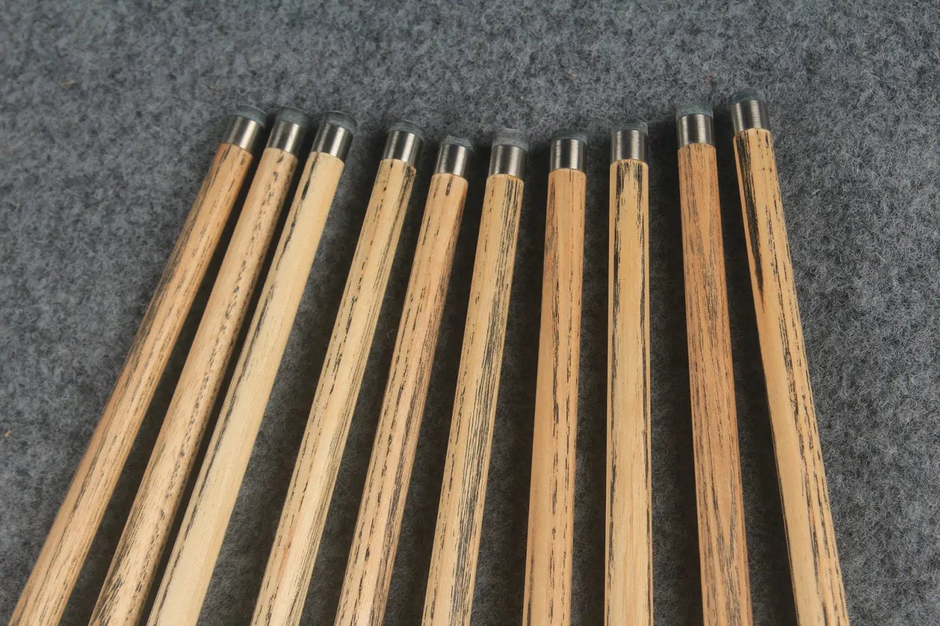 woods 1 piece handmade ash snooker/pool cue ronnie o'sullivan replica splicing 58 inch WOODS CUES