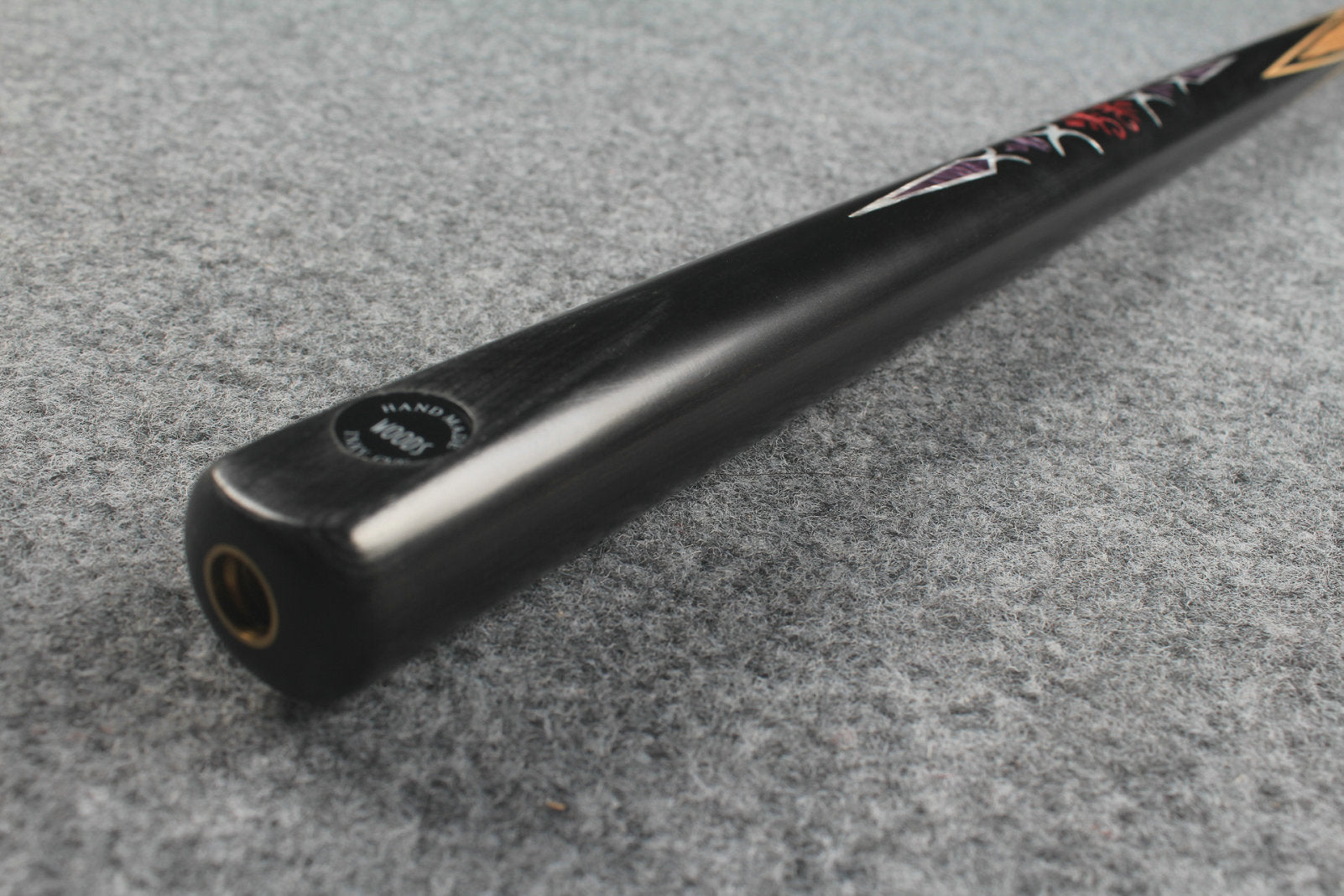 CHEVRONS+1 piece ash inlay english pool cue  #3050 - # 3055
