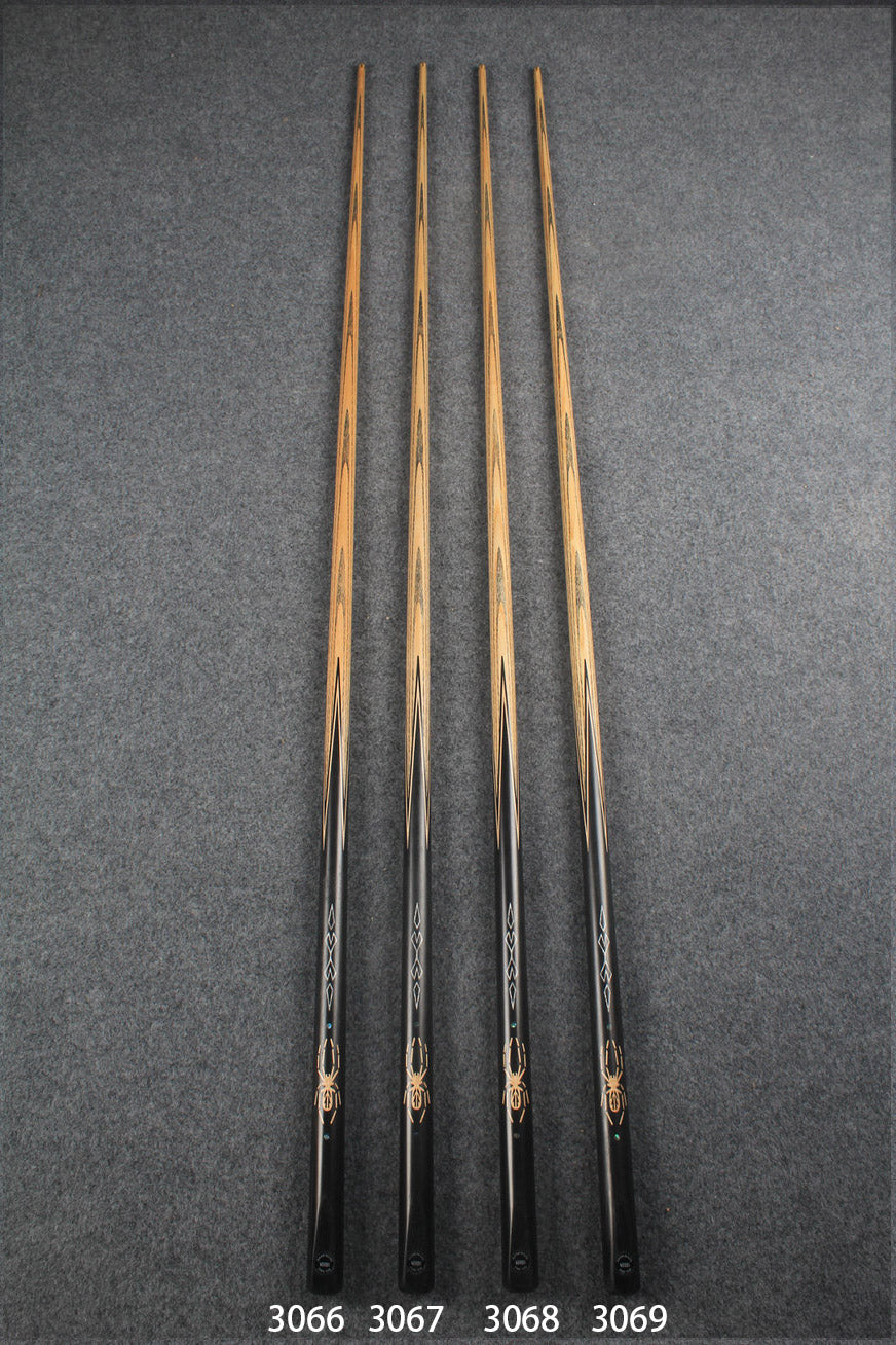 1 piece handmade ash inaly snooker / pool cue  #3066 - # 3069