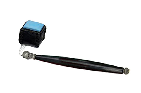 Snooker/Pool Cue Carrying Leather Chalk Holder, Black