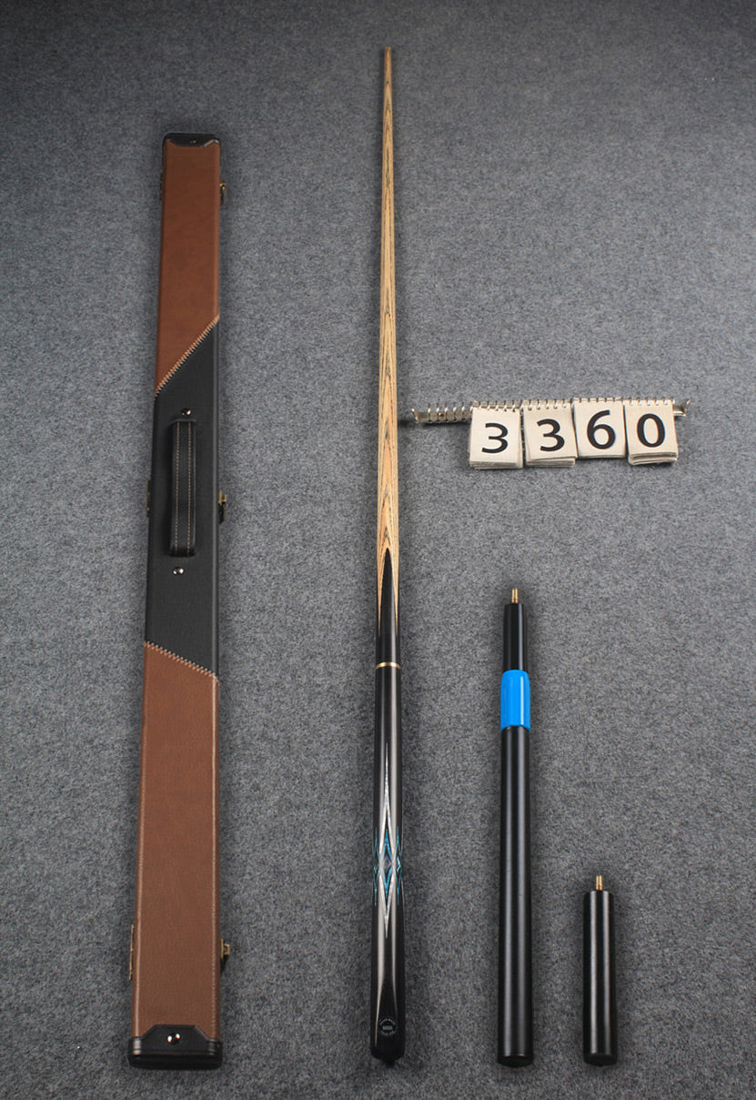 3/4 handmade ash inlay snooker / pool cue # 3360