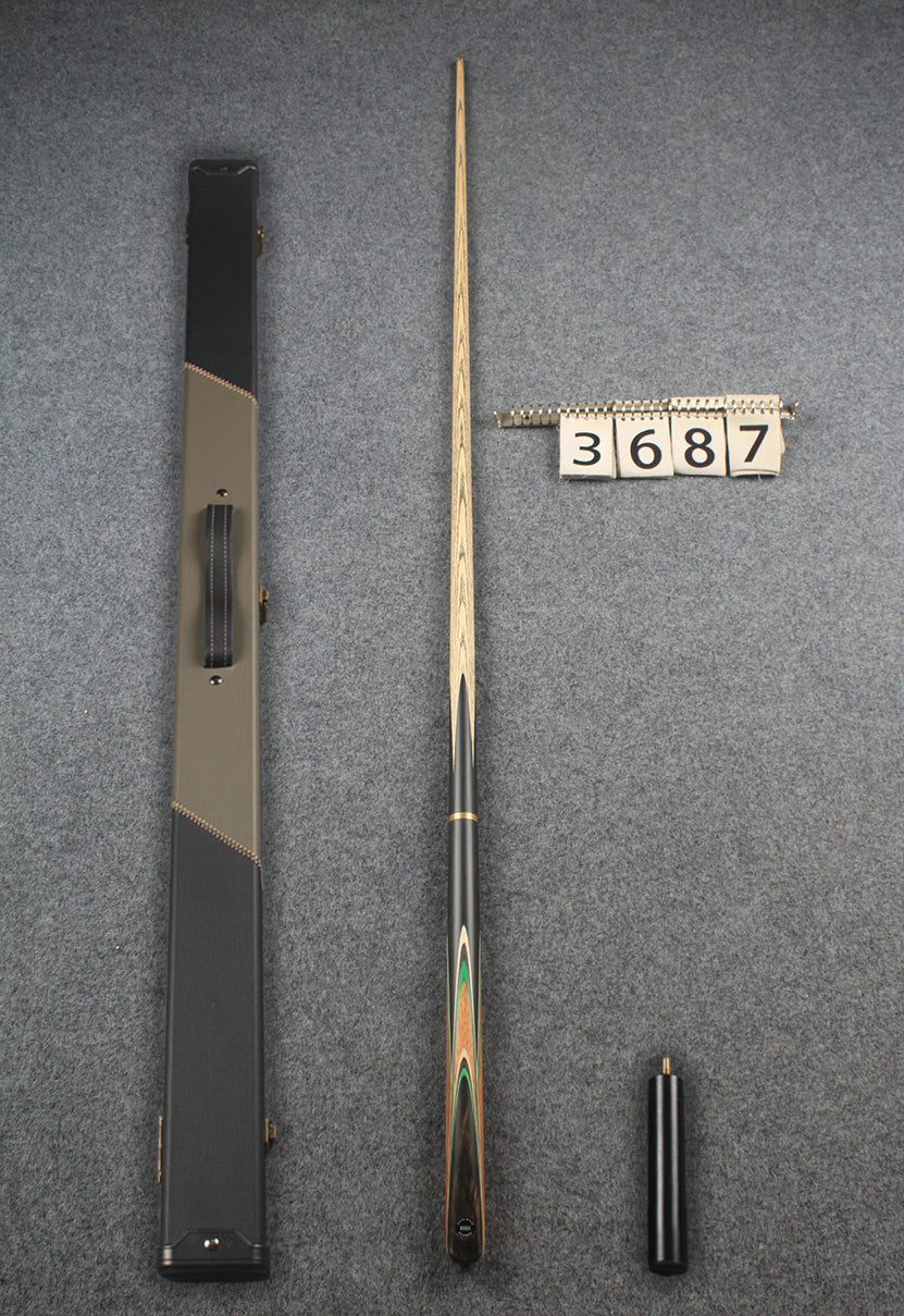 woods 3/4 handmade ash  8 ball pool cue #3687