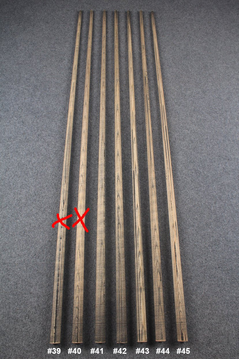 custom-made: AAA 150 CM ASH shafts selection for custom made cue  #39-#45 - made to order