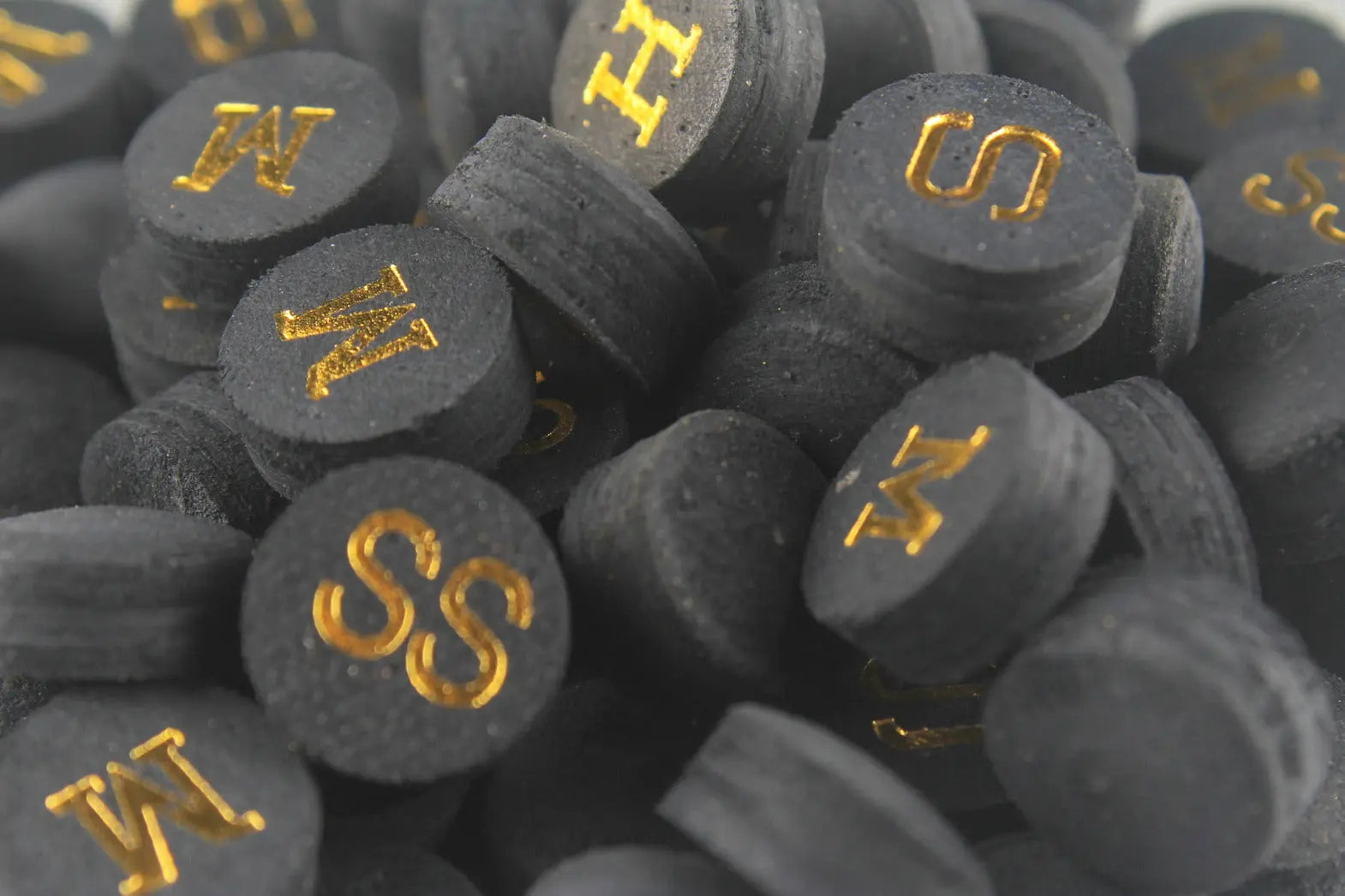 Black 11 mm Woods Cues Tips Pig Skin Layered Tips with mushroom shape