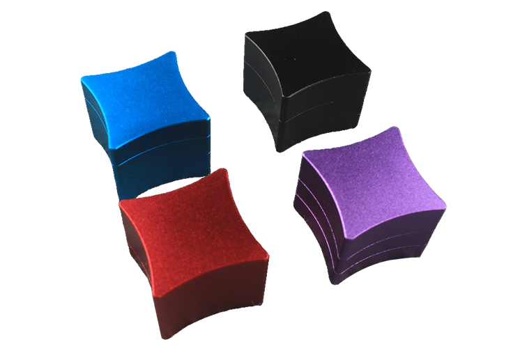 3-Section Oversized Universal Chalk Holder — Black / Purple / Blue / Red WOODS CUES