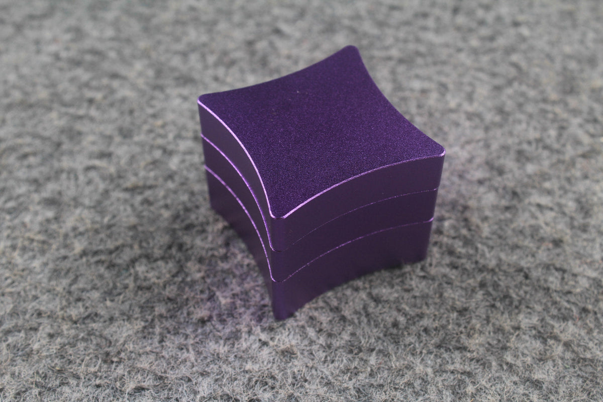 3-Section Oversized Universal Chalk Holder — Black / Purple / Blue / Red WOODS CUES