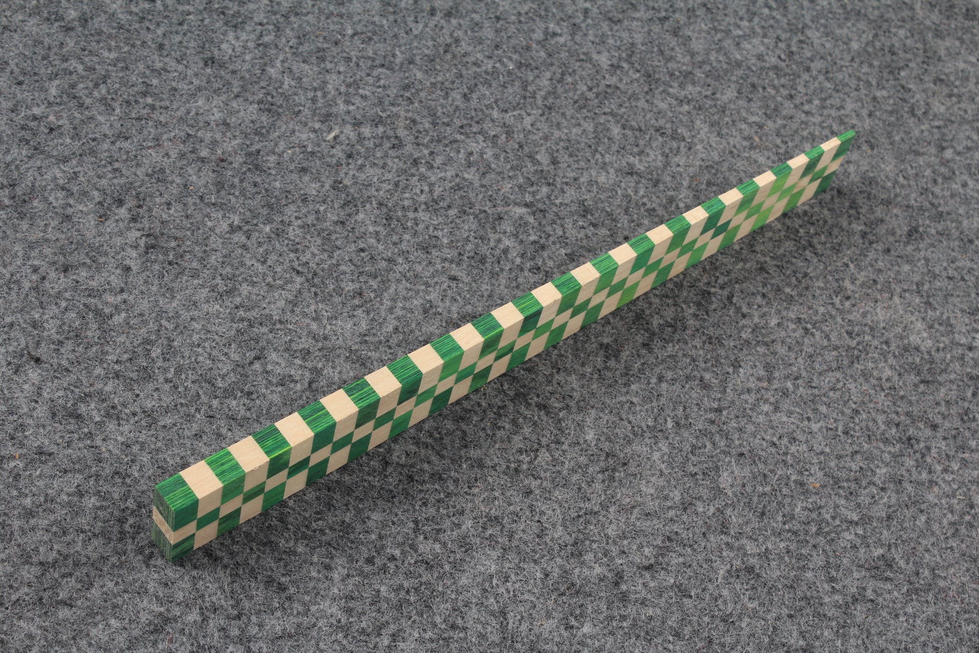 hand spliced plaid pattern wood splices for snooker cue