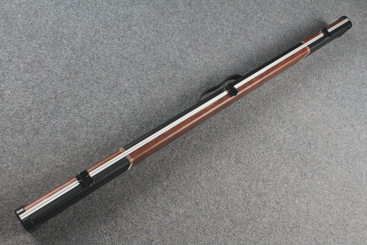 3/4 leather case aluminium construction with 2 slots ~halo style WOODS CUES
