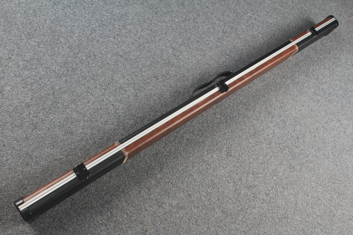 3/4 leather case aluminium construction with 2 slots ~halo style WOODS CUES